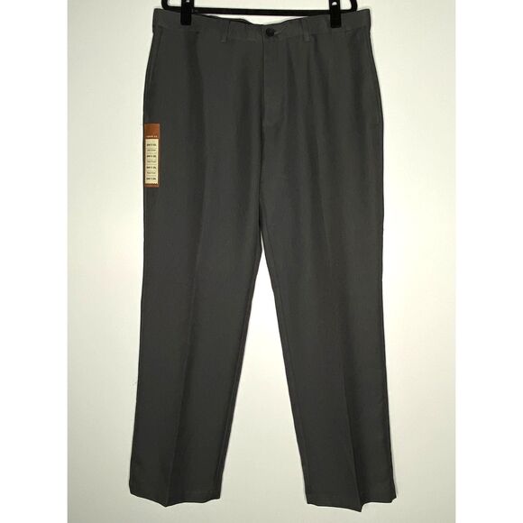 New Haggar Cool 18 Performance No Iron Comfort Waist Pant Men's Size 36 x 30 - Picture 1 of 9